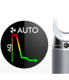 Dyson Pure Hot + Cool™ fan heater. Purification year round.
