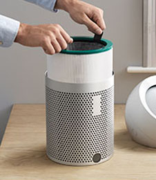 The Dyson Pure Hot + Cool™ fan heater. Perfect for night time use. 